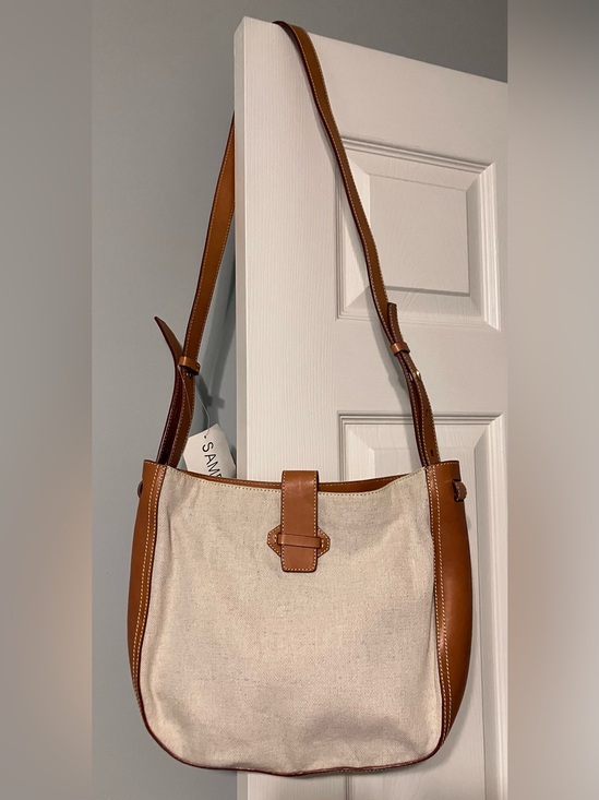 J Mclaughlin Handbags - J. McLaughlin canvas and leather shoulder bag